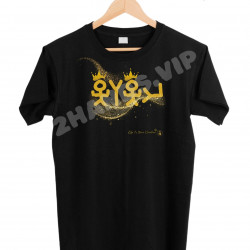 YHVH HIEROGLYPHICS FRONT BLACK TEE